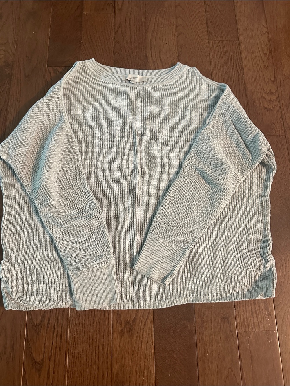LOFT Light Grey Knit Women's Sweater